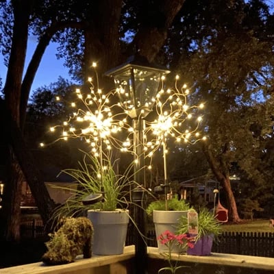 Last Day 49% OFF - Waterproof  Solar Garden Fireworks Lamp (BUY 2 FREE SHIPPING)