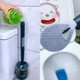 🔥Last Day Promotion - 49% OFF🔥Household punch-free wall hanging long handle silicone toilet brush(🔥BUY 2 FREE SHIPPING)