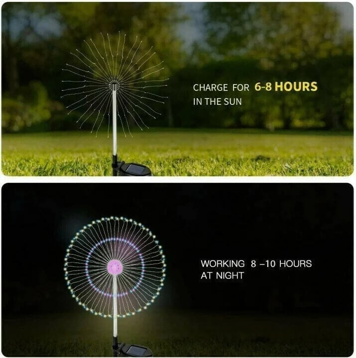 Last Day 49% OFF - Waterproof  Solar Garden Fireworks Lamp (BUY 2 FREE SHIPPING)